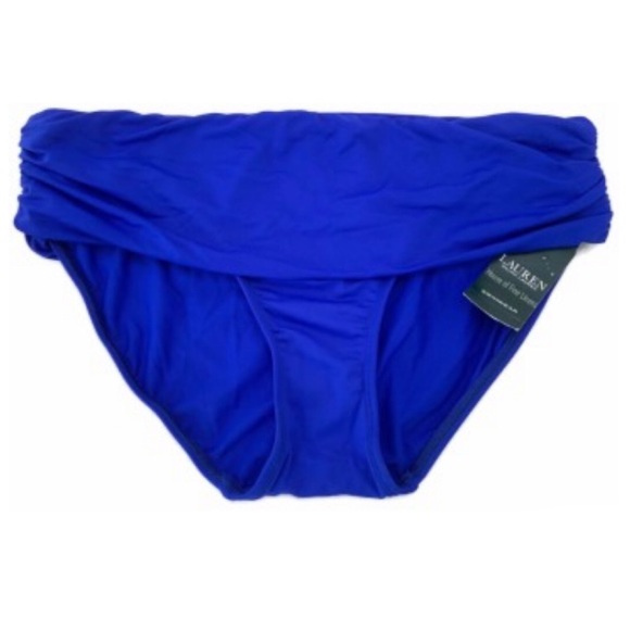 Ralph Lauren Swimwear NWT Women Blue Hipster Bottom 16 - Picture 2 of 9